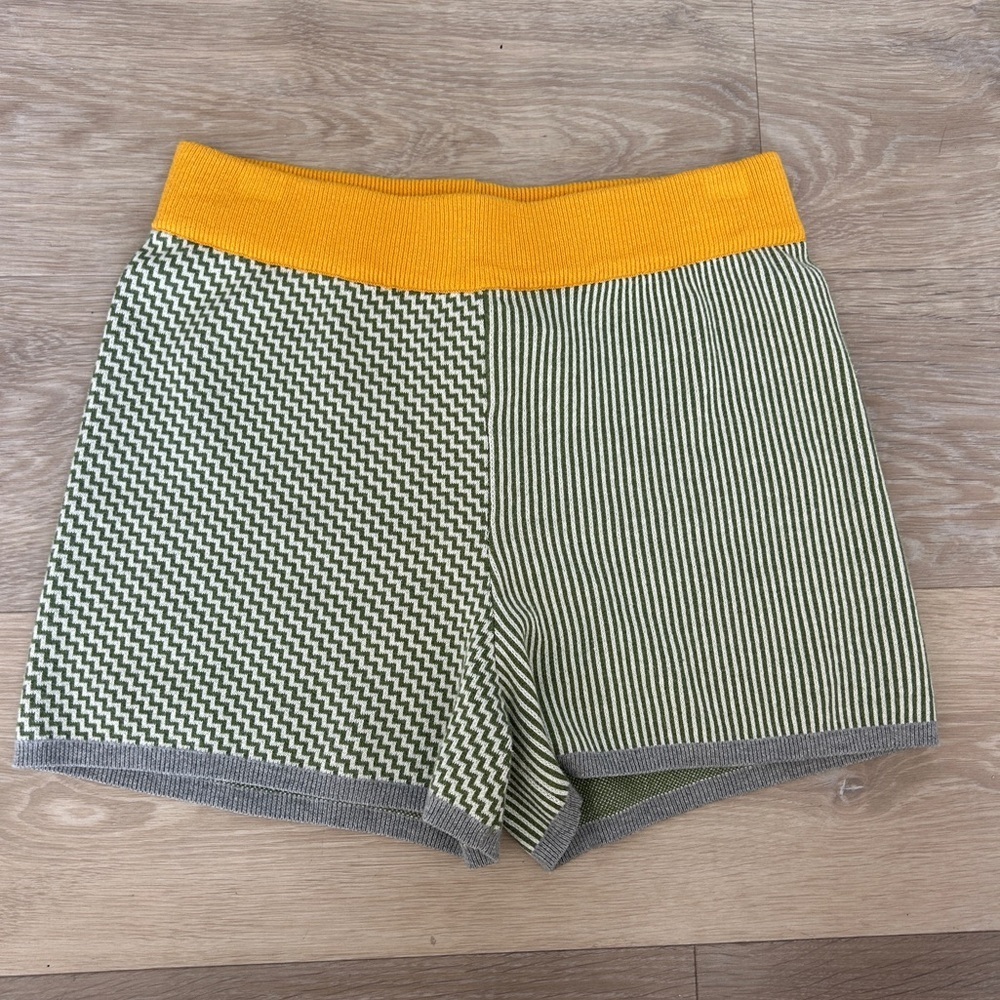 Anthropologie Dolan Left Coast Colorblock Knit Shorts — Size XS - Picture 2 of 5